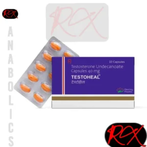 TESTOSTERONE UNDECANOATE CAPSULES ( TESTOHEAL ) – 40MG / PER CAPSULE [10 CAPSULES]- HEALING PHARMA